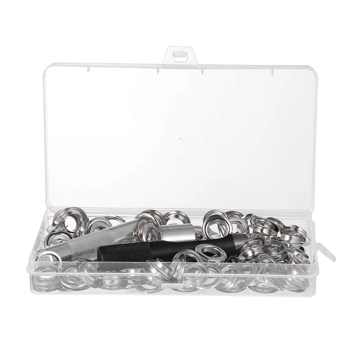 100-piece Air Eye Button Tool Set Grommet Tool Kit for Fabric Canvas Clothing Tent Buckle Waterproof Cloth Buckle