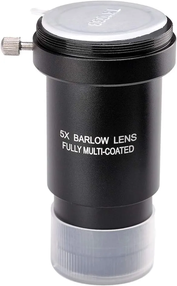 1.25-inch 5X Barlow Lens & Moon Filter Kit-for Telescope Eyepieces