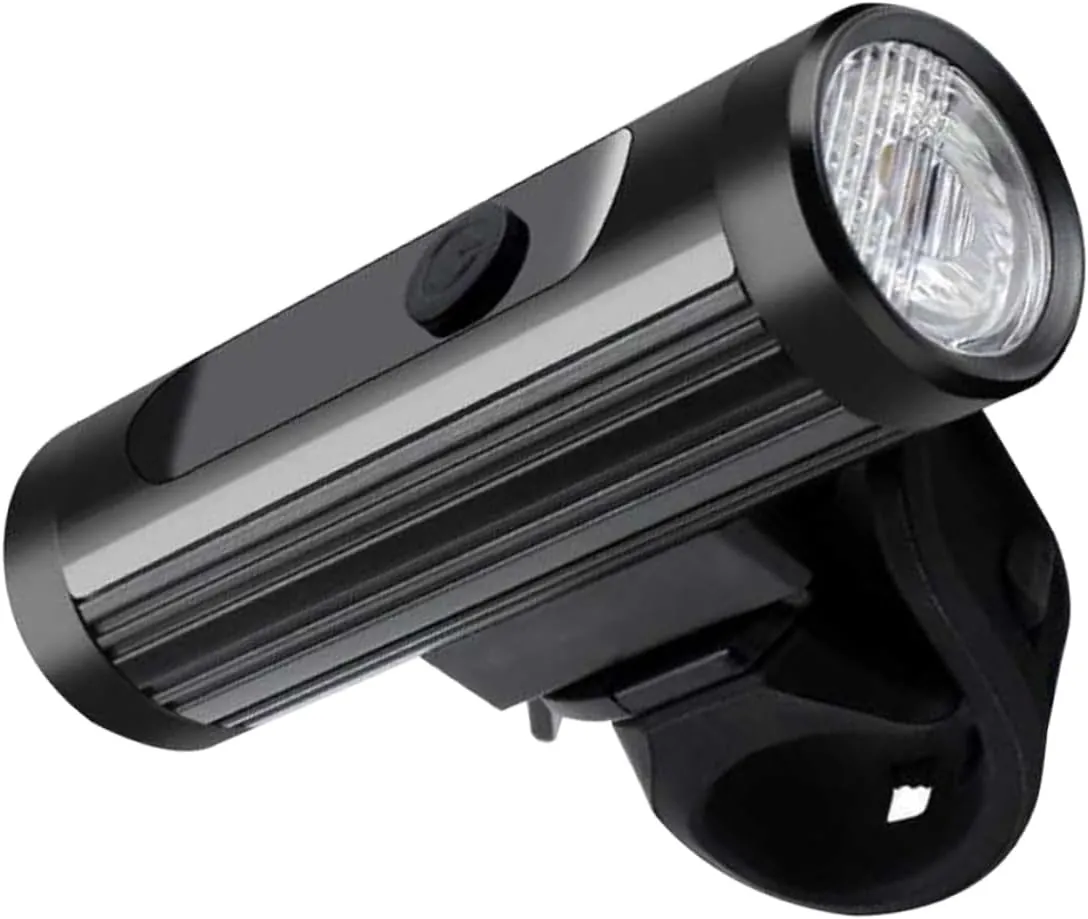1Pc Bike Light Front Lamp with Electric Quantity Display Lightweight Multi Functional Floodlight for Night Riding Durable and Portable Bicycle Headlamp