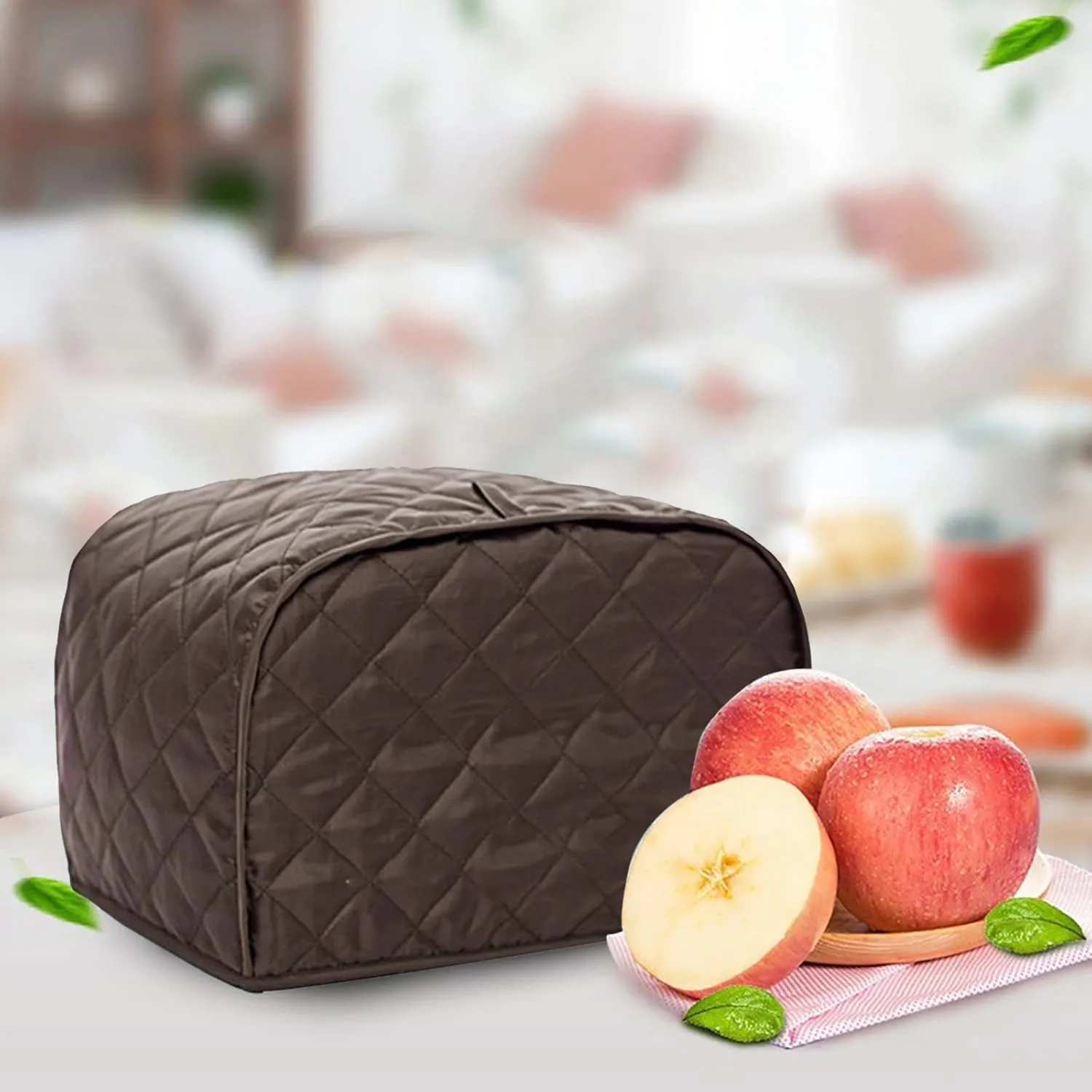 2 Slices Bread Toaster Cover Protector Home Small Appliance Cover Kitchen Tool Household Clothes Closet Storage (F, One Size)