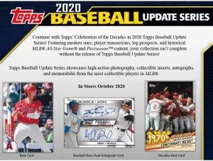 2020 Topps Traded and Update Series Baseball Unopened Blaster Box of Packs with 99 Cards including One EXCLUSIVE Coin Card and Possible Rookies Autographs and Jersey Cards