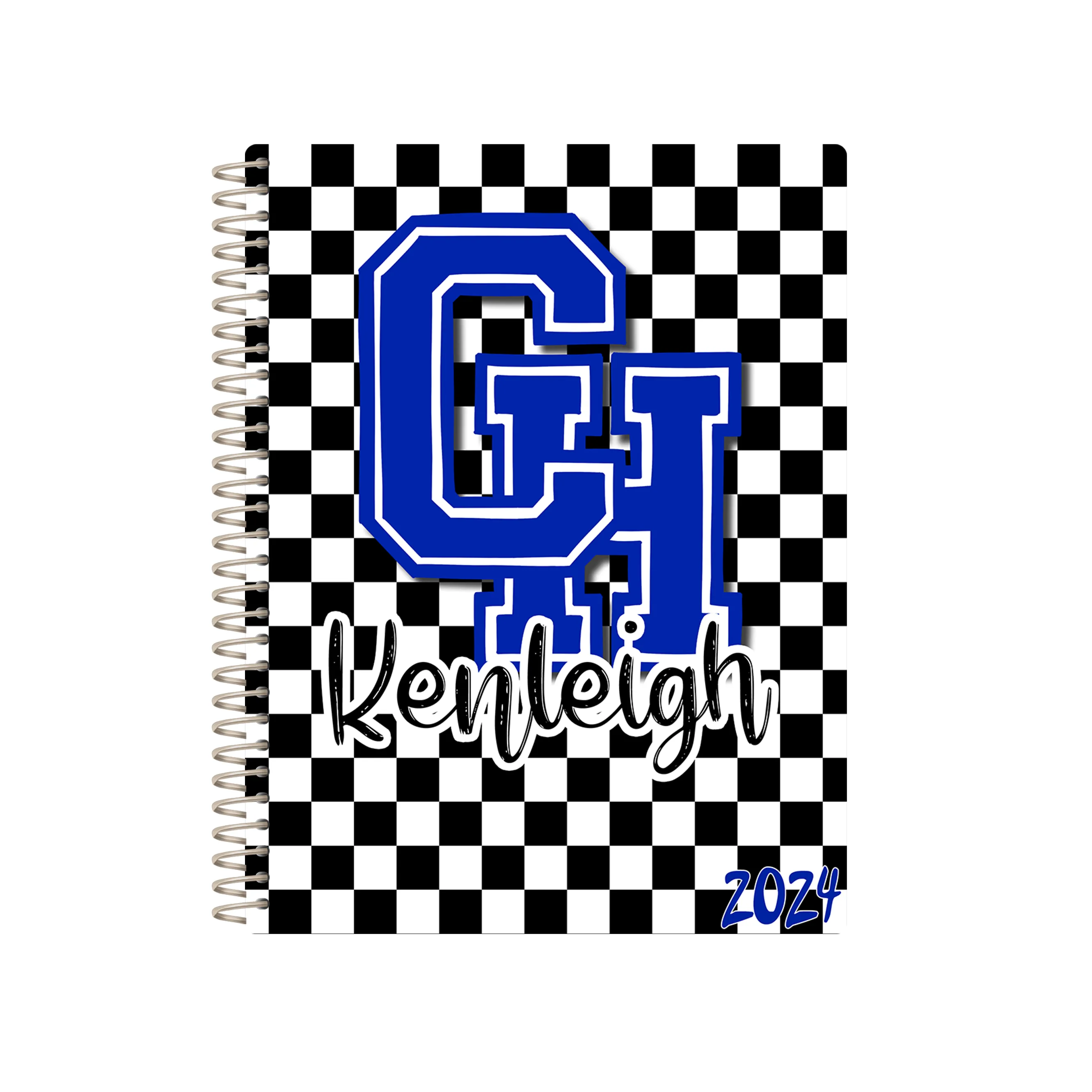 2024 First Semester Student Planner - BW PATTERN CENTRAL HEIGHTS