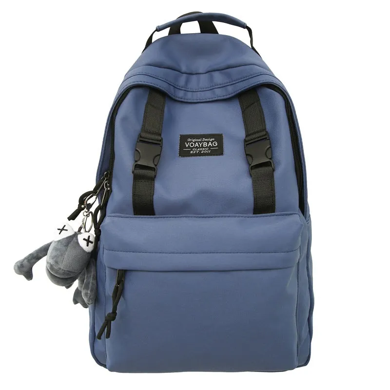 2025 Large capacity backpack couple schoolbag new junior high school high school college student schoolbag leisure travel bag lightweight backpack