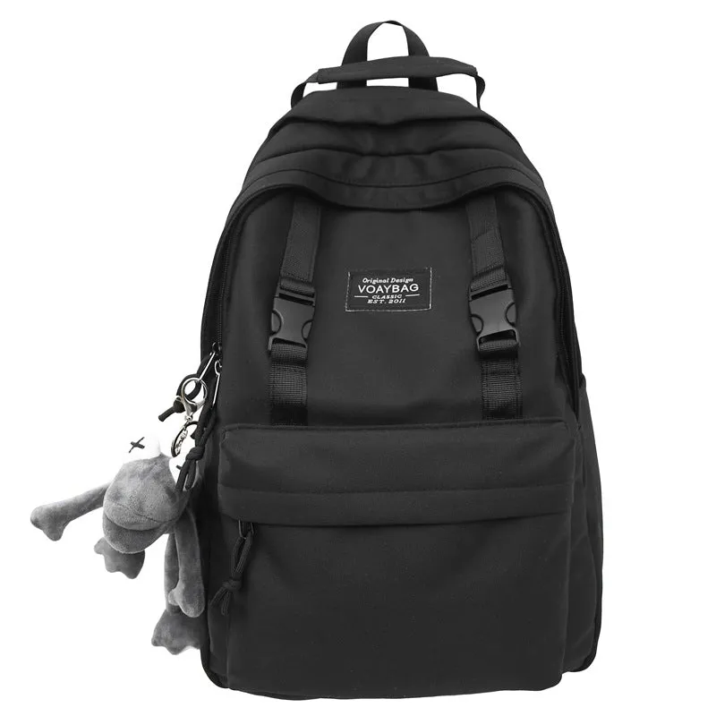 2025 Large capacity backpack couple schoolbag new junior high school high school college student schoolbag leisure travel bag lightweight backpack