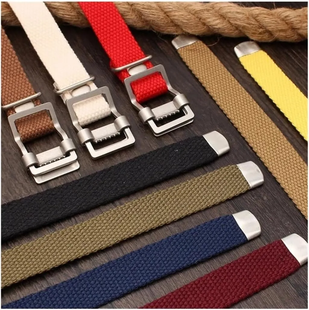 20mm 21mm 22mm Men Braid Fabric WatchBand Fit for Rolex/omega/Citizen/Tissot/Seiko Breathable Canvas Sport Bracelet