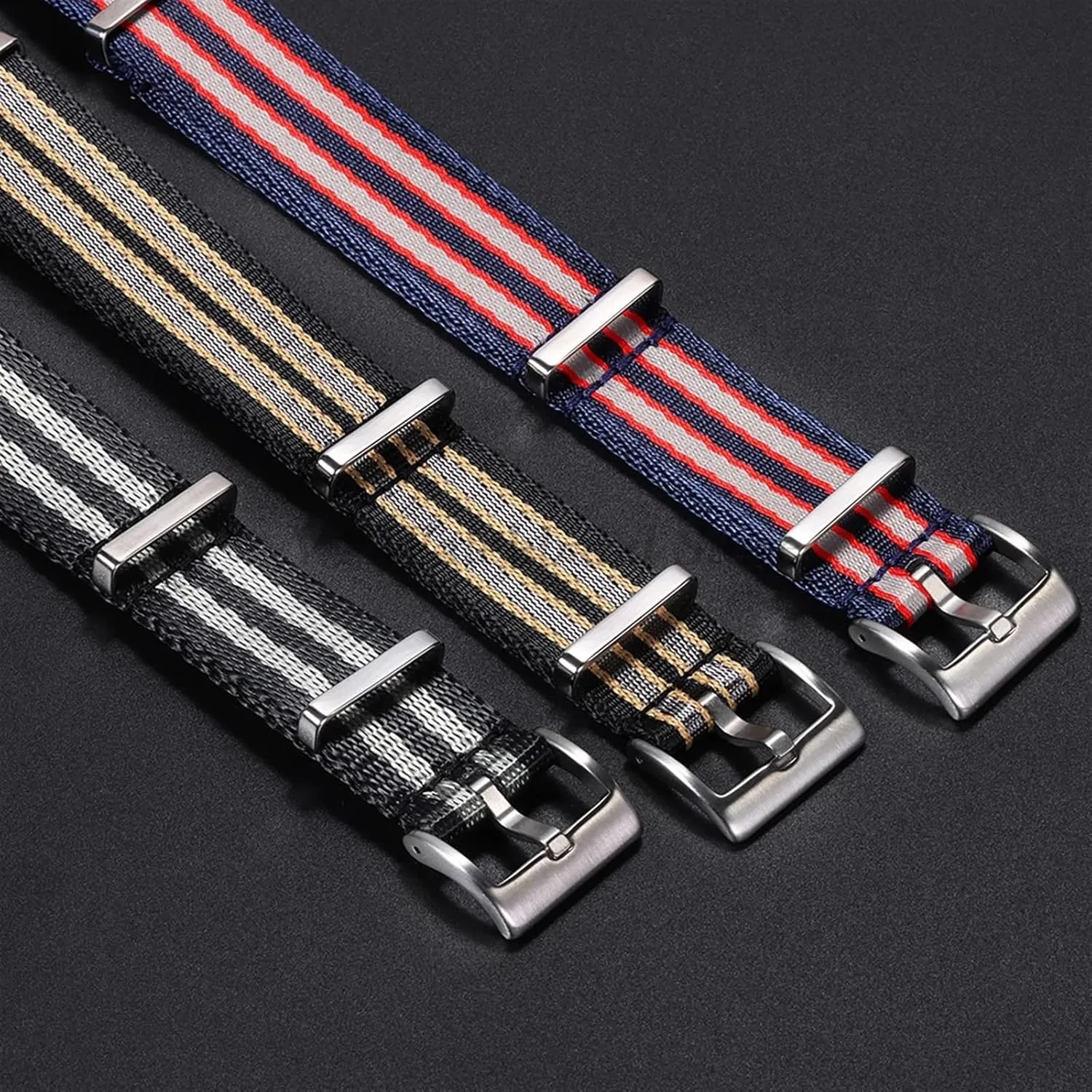 20mm High Density Nylon Strap For Omega Seamaster 007 Wristband For Rolex Military Watch Band Bracelet