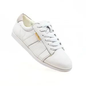 2306W - Ladies Dance Sneaker, In White Leather, With Dual Pivot Point, Spin Spots And Ultra Flexible, Smooth Sole