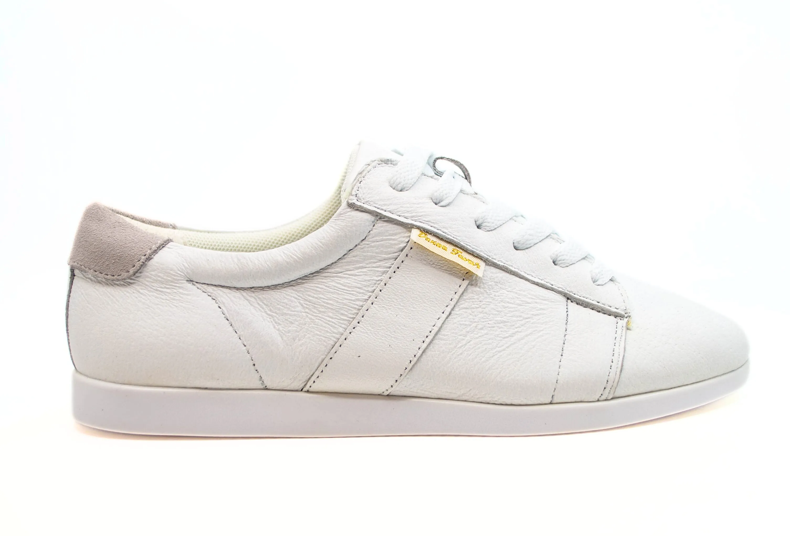 2306W - Ladies Dance Sneaker, In White Leather, With Dual Pivot Point, Spin Spots And Ultra Flexible, Smooth Sole
