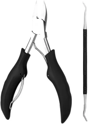 2/4/7Pcs/set Ingrown Toenail Manicure Kit Ingrown Toenail Removal Correction Clippers Nail Corrector Foot Pedicure Tool (Color : 2pcs-Black)