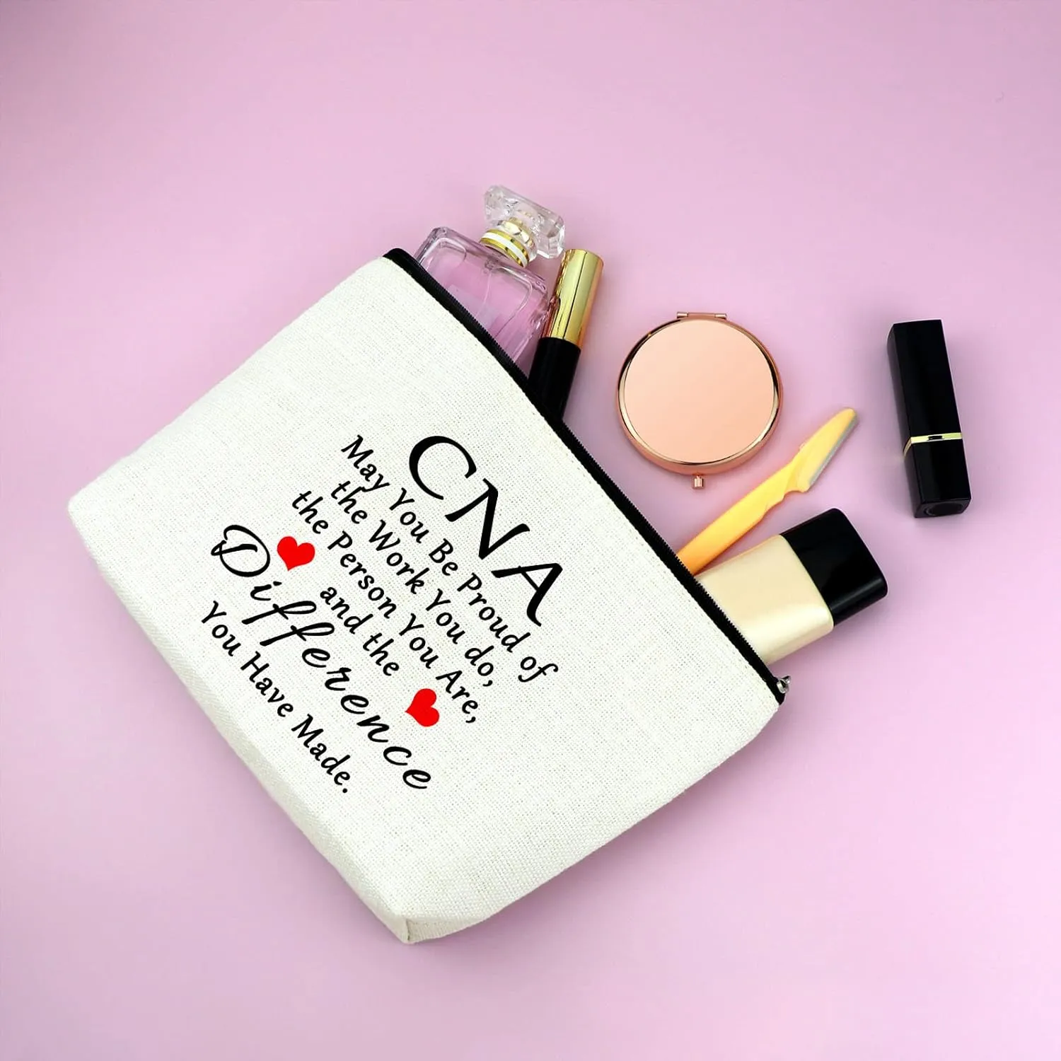 3Pcs CNA Makeup Bag Set Certified Nursing Assistant Gifts
