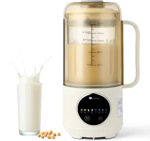 45oz Nut Milk Maker Machine, Multi-Functional Automatic Homemade Plant-Based Beverages Maker - Almond, Oat, Soy Milk & Juice - Dairy Free, 12-Hour Timer/AutoClean/KeepWarm/Boil Water