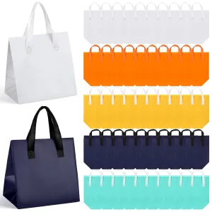 50 Pcs Insulated Take Away Bags Bulk Thermal Insulation Food for Coffee Milk Tea Hot Cold Food Fresh Seafood Cooler Pizza Delivery Bags for Catering Restaurant Grocery (Colorful)