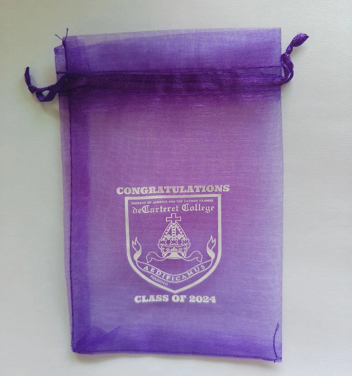 500pcs Customizable Organza Jewelry Bags with Logo