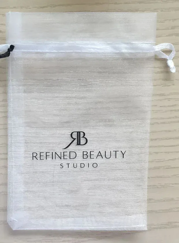 500pcs Customizable Organza Jewelry Bags with Logo