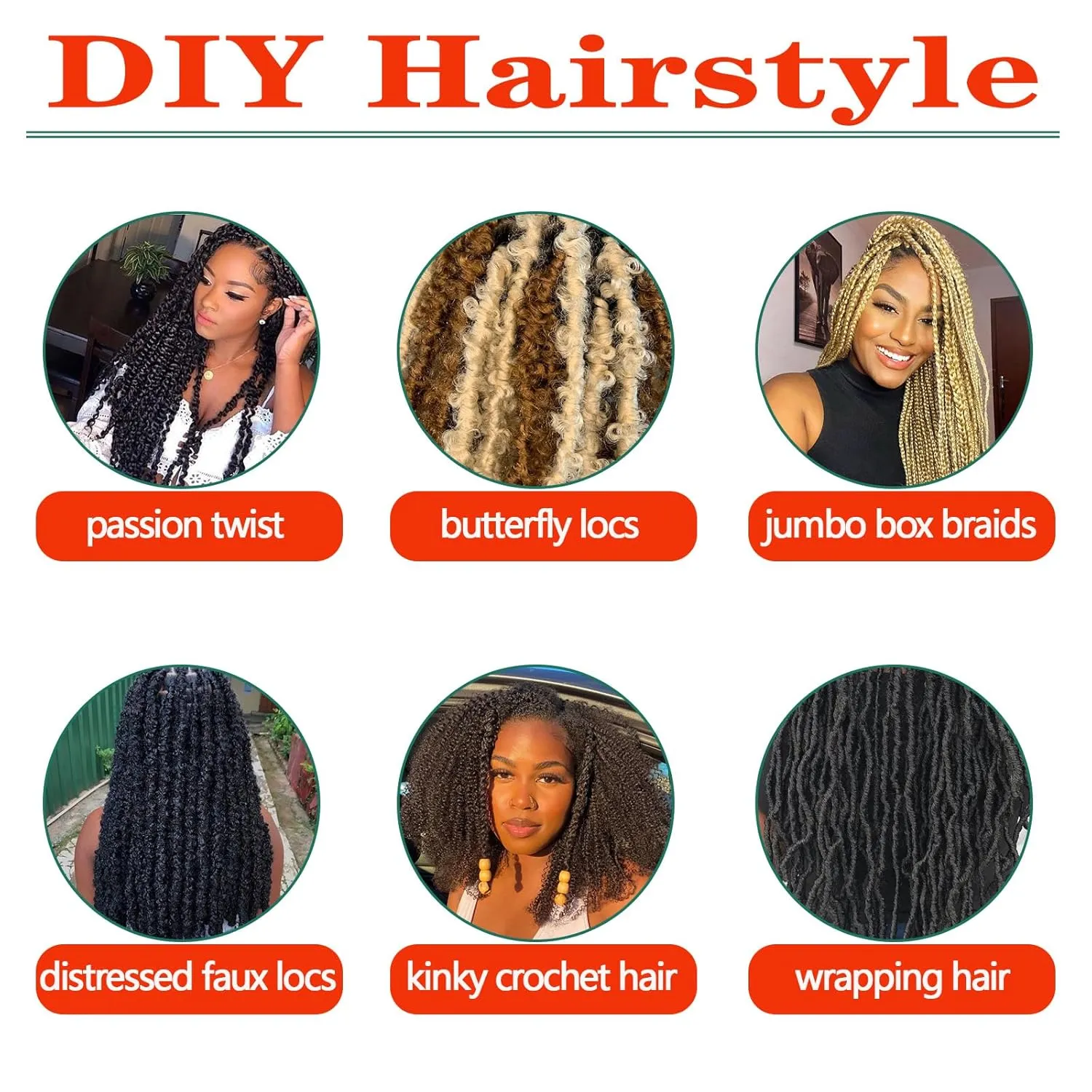 613 Marley Twist Braiding Hair 24 Inch Blonde Springy Afro Twist Hair 8 Packs Kinky Twist Hair 613# Wrapping Hair for Soft Locs Pre Fluffed Spring Twist Hair for Butterfly locs Crochet Hair