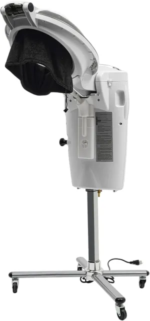 700W Ultrasonic Ozone Hair Steamer Color Oil Treatment Perming Machine Salon Spa Pro Electric Hair Steamer Multi-Functional for Hair Care Coloring Oiling (White)