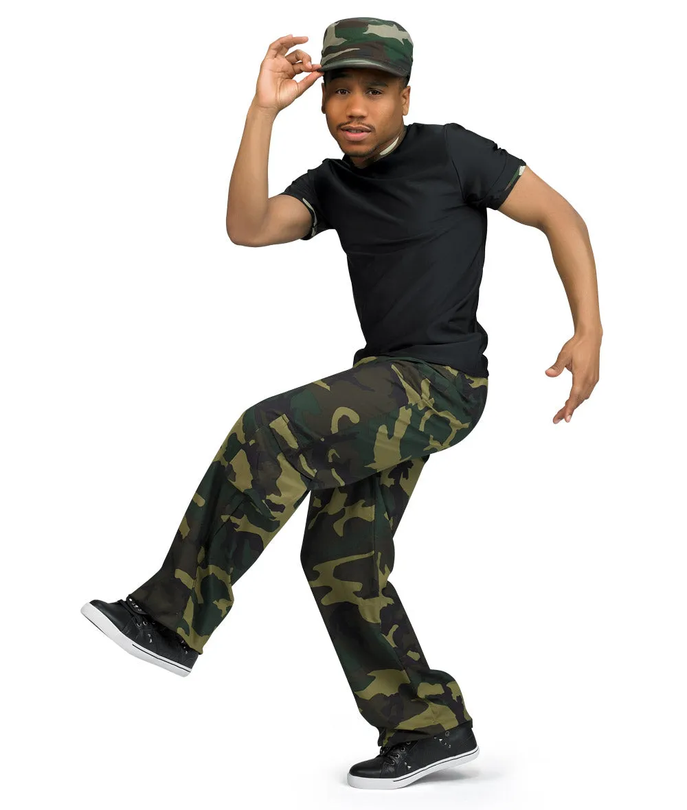 7079 Camo Trim Guy Top