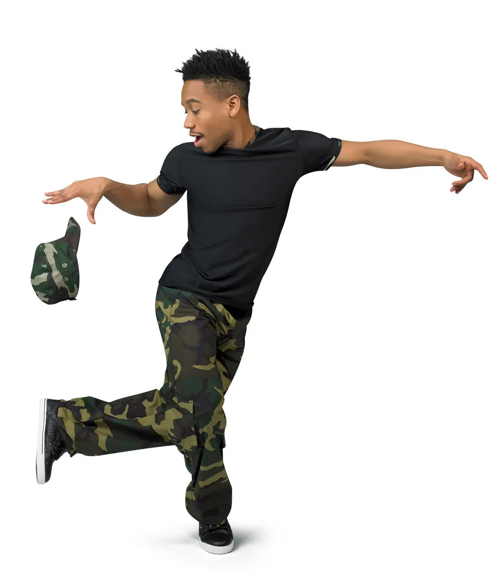 7079 Camo Trim Guy Top