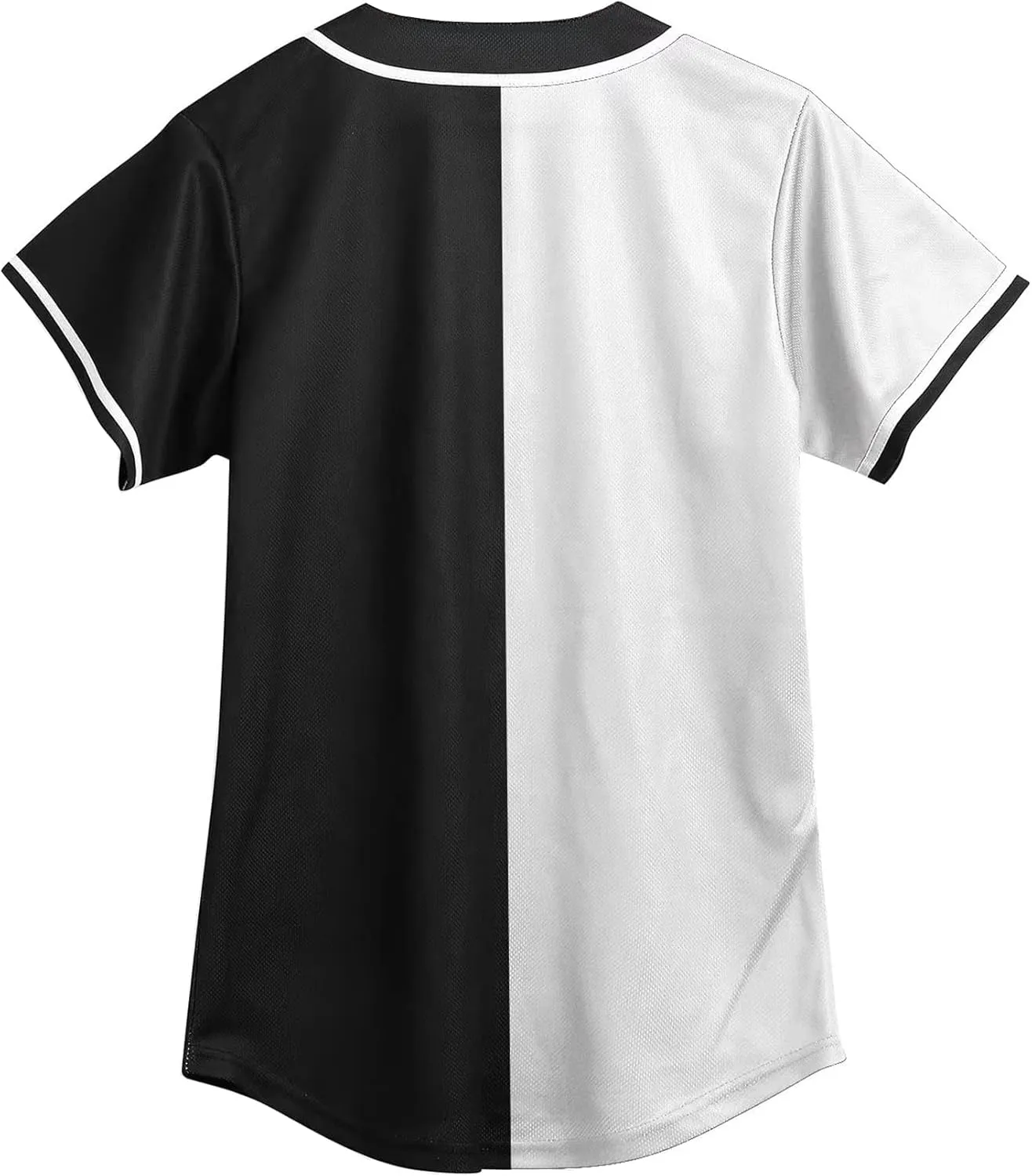 90s Clothing for Women,Unisex Hip Hop Outfit for Party,Bel Air Baseball Jersey,Short Sleeve Button Down Shirt
