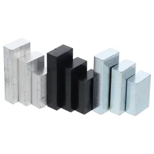 9pc Density Kit Middle School Physics Aluminum Iron Plastic Blocks for Science Education