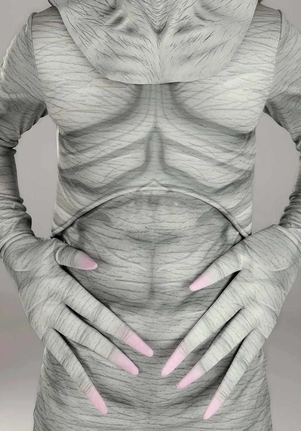 Adult Alien Costume | Men's Roswell Alien Jumpsuit with Grey Extraterrestrial Mask, Gloves & Shoe Covers for Humans