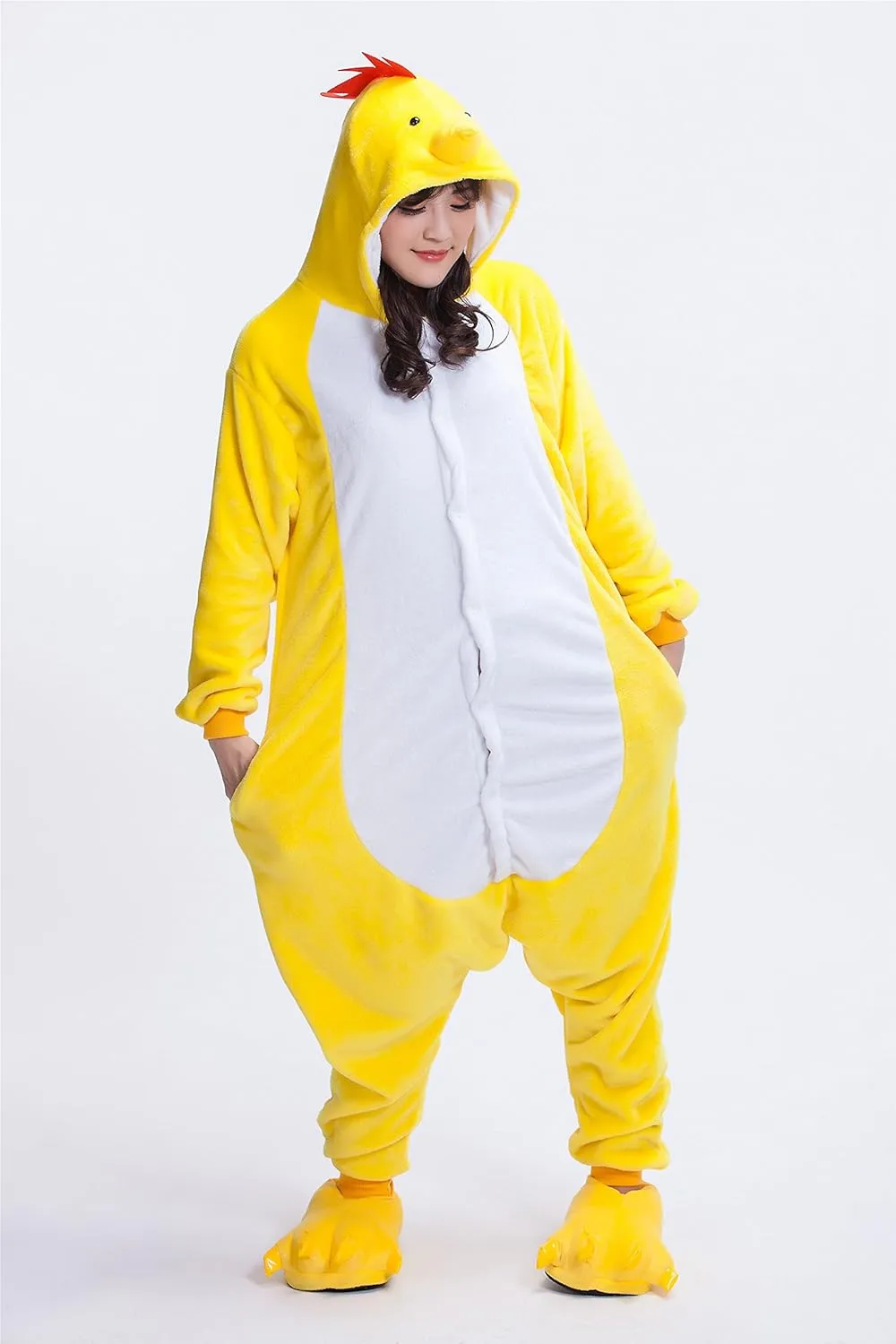 Adult Chicken Kigurumi Animal Costume Pajamas Homewear Lounge Wear