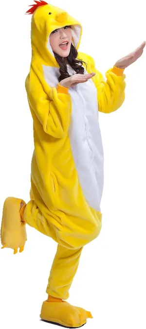 Adult Chicken Kigurumi Animal Costume Pajamas Homewear Lounge Wear