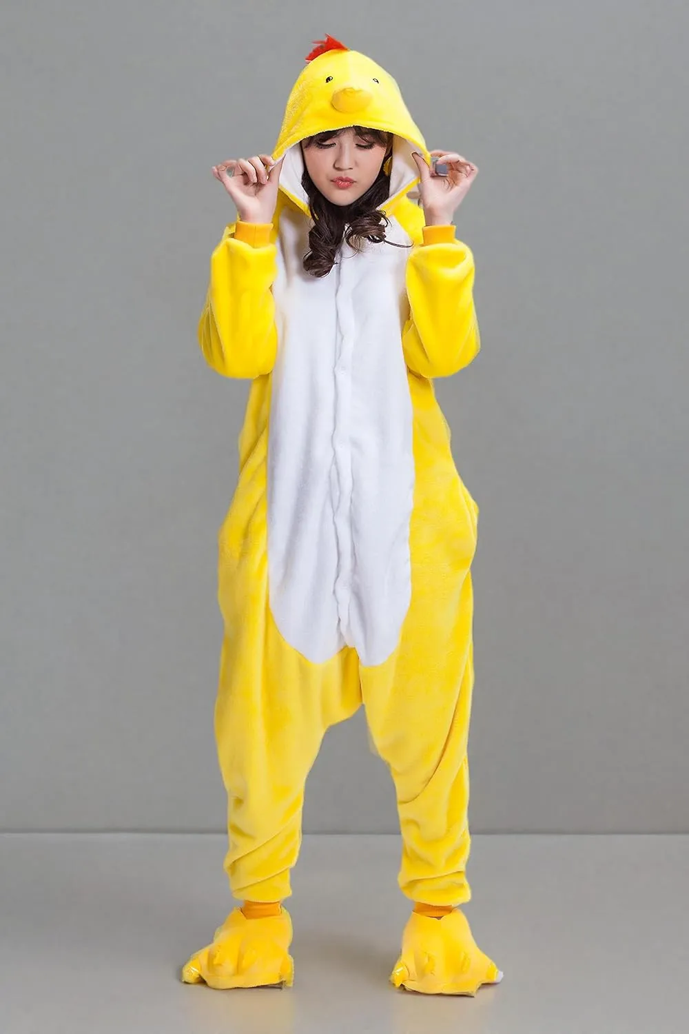 Adult Chicken Kigurumi Animal Costume Pajamas Homewear Lounge Wear