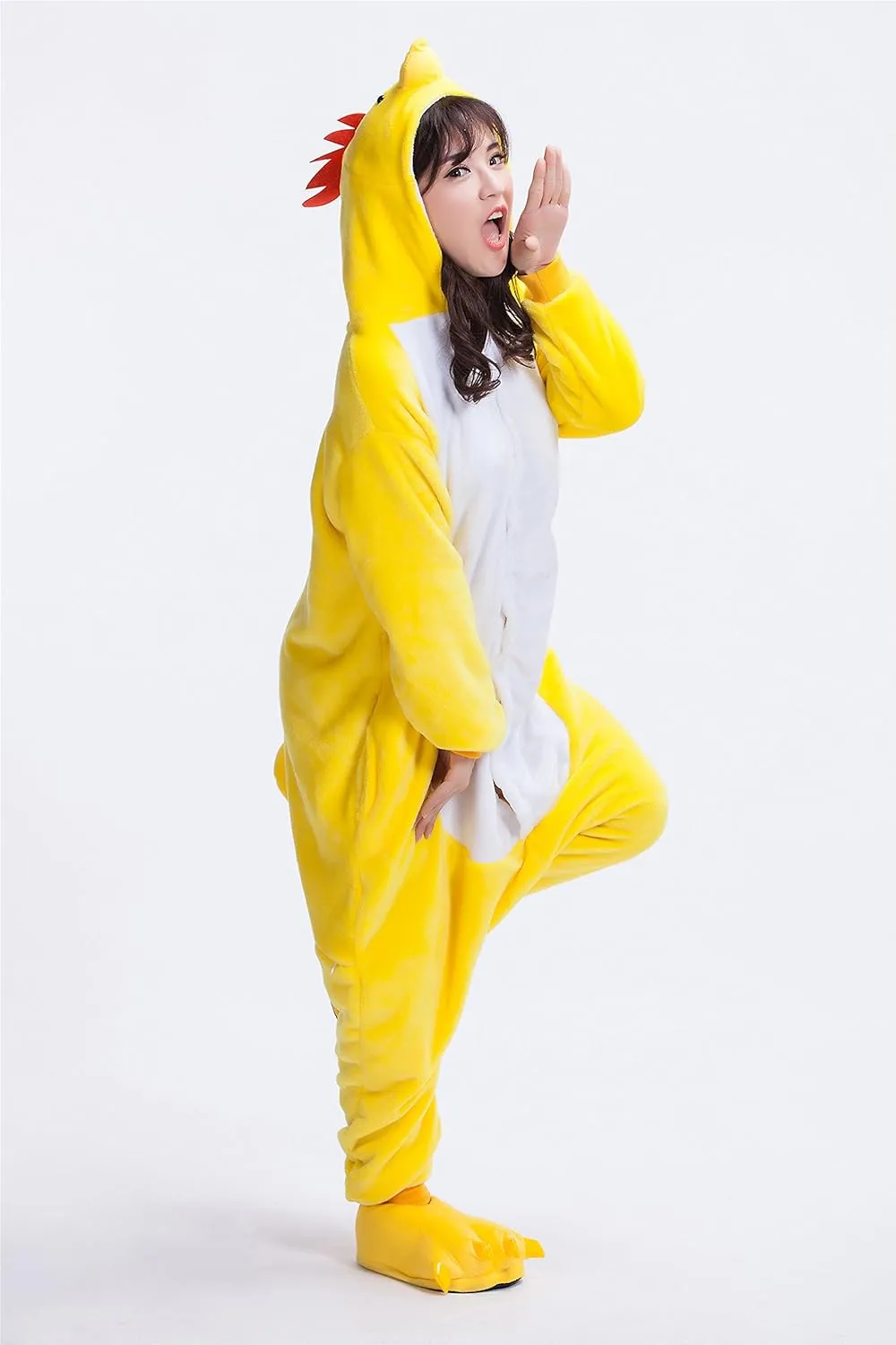 Adult Chicken Kigurumi Animal Costume Pajamas Homewear Lounge Wear