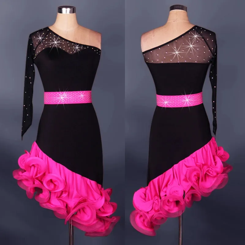 Adult Latin Dance Costume Latin Dance Costume Latin Skirt Competition Costume Latin Dance Costume