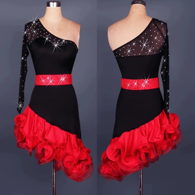 Adult Latin Dance Costume Latin Dance Costume Latin Skirt Competition Costume Latin Dance Costume