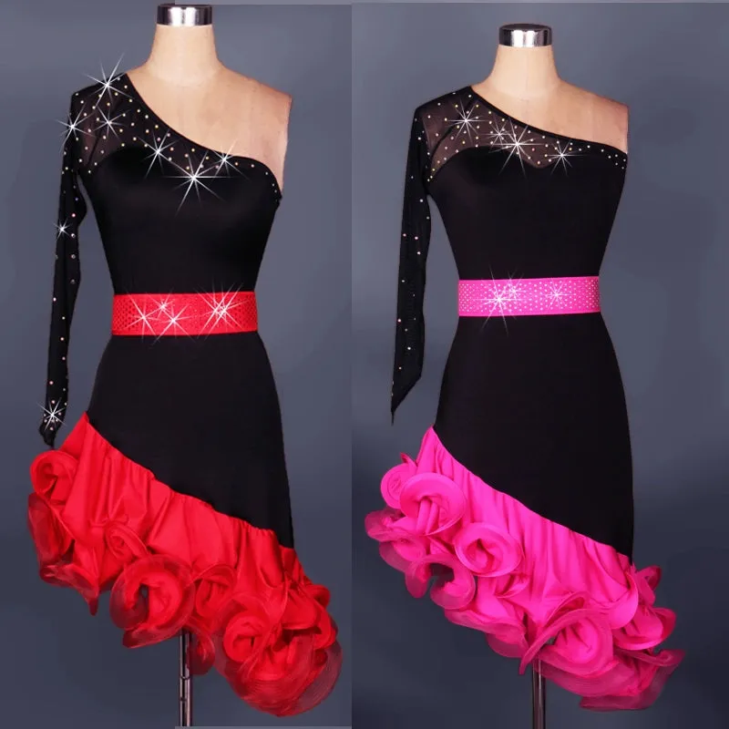 Adult Latin Dance Costume Latin Dance Costume Latin Skirt Competition Costume Latin Dance Costume