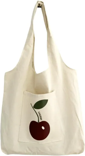 Aesthetic Canvas Tote Bag for Women, Reusable Crossbody Bag, Grocery Bags, Shoulder Bag Handbag for Work & Shopping & Life
