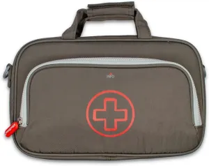 Allermates Deluxe Medical Travel Bag – Parker 2 in 1 Insulated Medicine Organizer Bag w/Detachable Mini Medic Case: Holds Allergy Meds, EpiPens, AuviQ’s, Asthma Inhalers, Nasal Sprays, Liquids