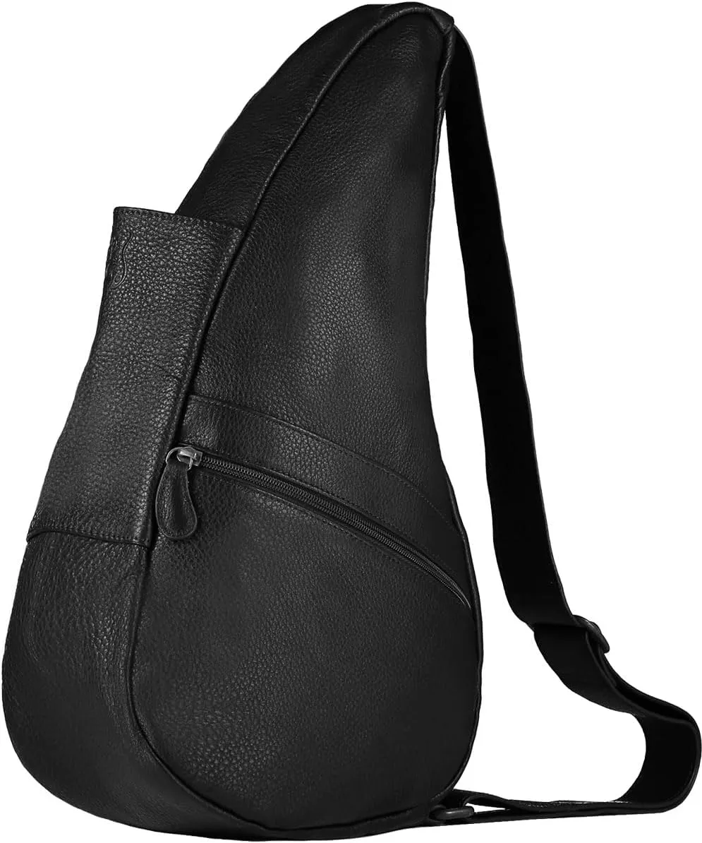 AmeriBag 17" Leather Crossbody Sling Healthy Back Bag