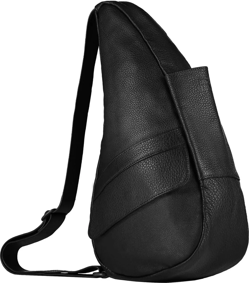 AmeriBag 17" Leather Crossbody Sling Healthy Back Bag