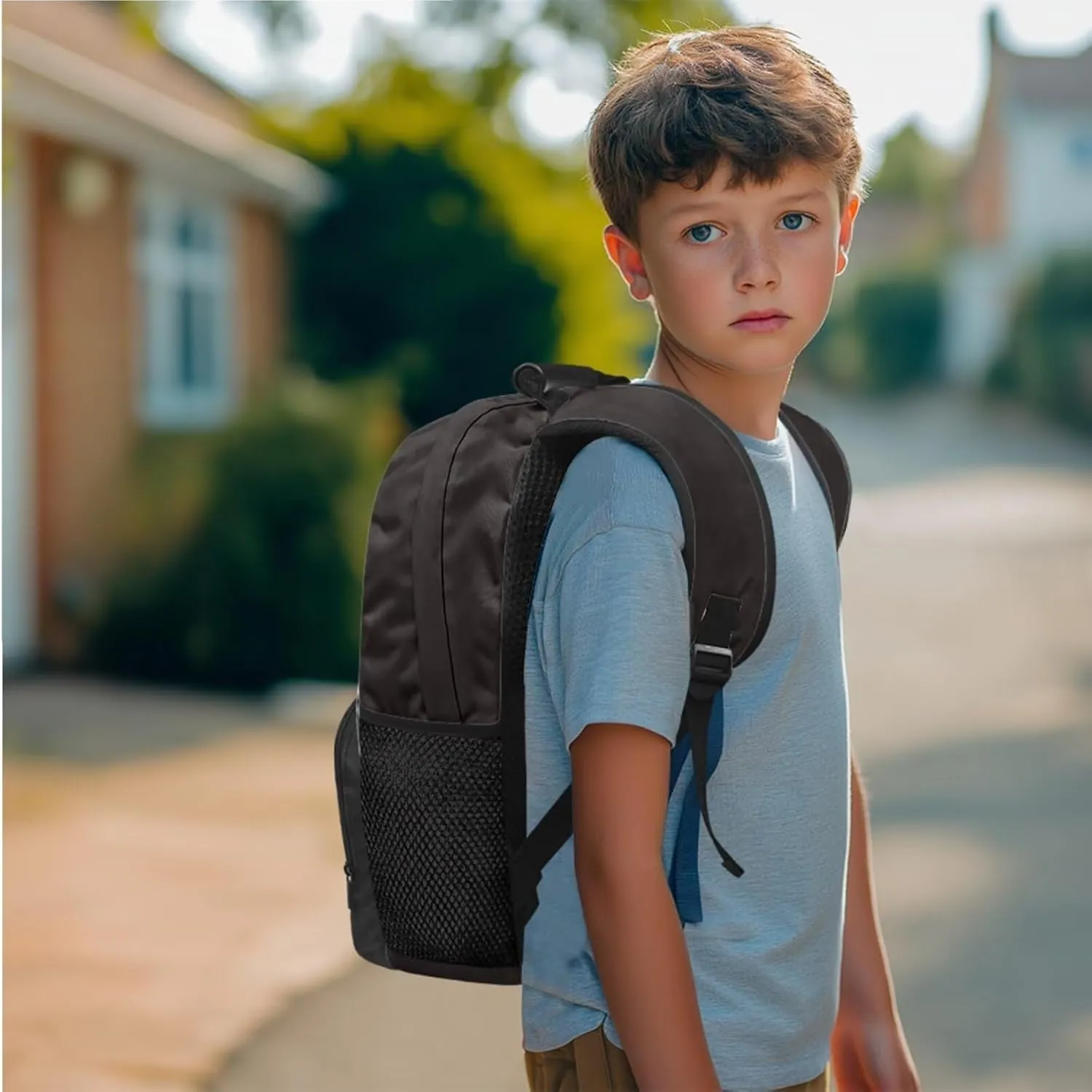 American Flag with Eagle Backpack Elementary Kindergarten Boys School Bookbag 3 Pack School Bag with Lunch Bag Pencil Case Set