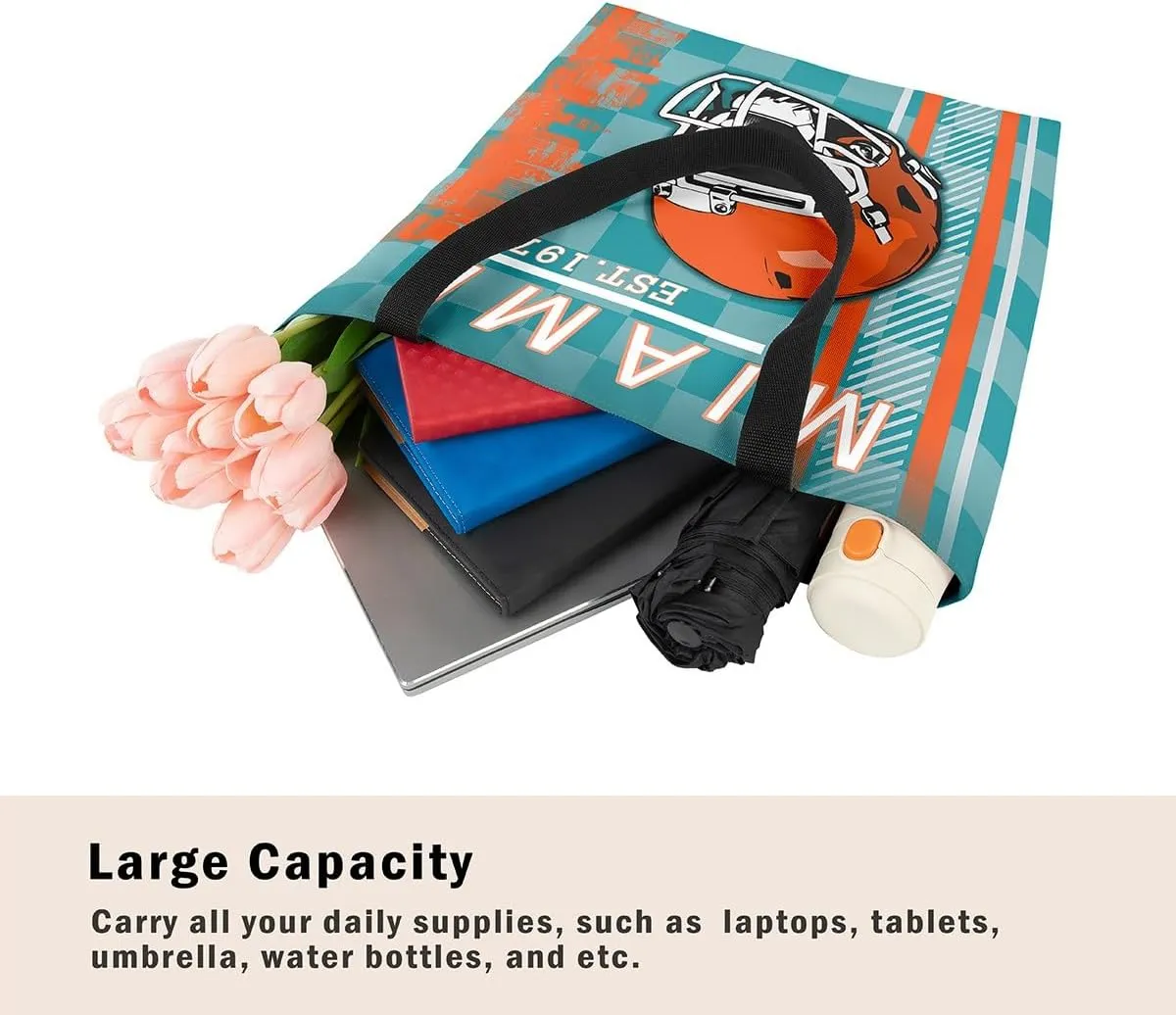 American Football City Canvas Tote Bag Football Sports Ball Game Travel Shopping Bag,Teen Rugby Helmet