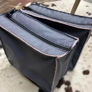 Amish Made Gray Insulated Saddle Bags w/ Zippers