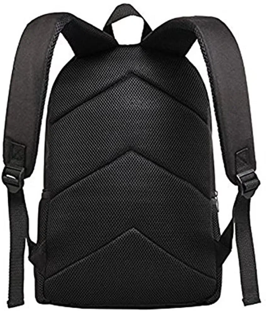 AmzPrint 17 Inch Blue Butterfly Laptop Backpack Women Fashion Black Shoulder Lightweight Book Bags For Teenage Boys