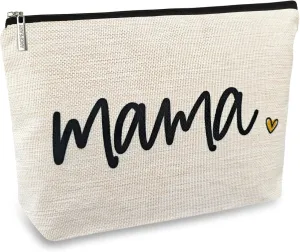 ancpeany Birthday Gifts for Mom from Daughter, Best New Mom Gifts for Women Expecting Mom Essentials Mama Bag, Mothers Day Gifts for Mom To Be, Mommy Makeup Bag for Hospital, Cosmetic Travel Pouch
