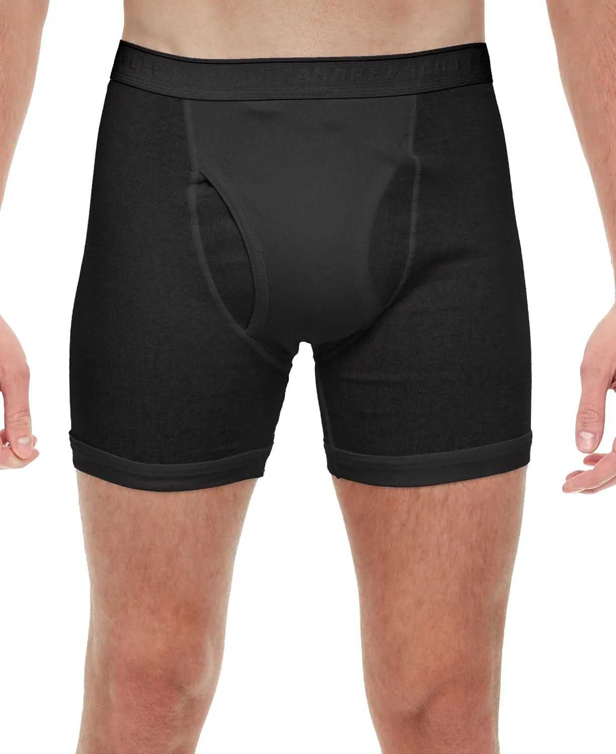Andrew Scott Big & Tall Men's Cotton Boxer Briefs | Multi Packs Colors Underwear Sizes S to 8XL