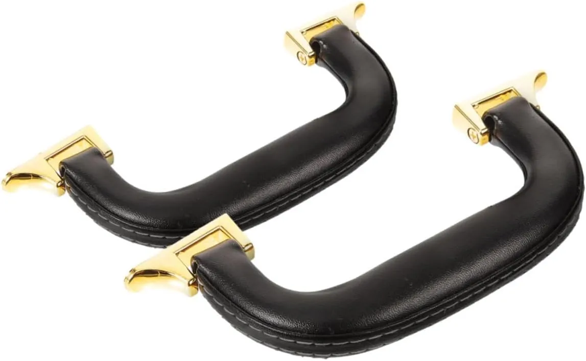 Angoily 2pcs Luggage Handle Suitcase Wide Purse Strap Basket Making Supplies Bag Strap Purse Frame Purse Charms for Handbags Purse Hardware for Bag Making Kiss Lock Bag Leather
