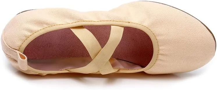 AOQUNFS Women’s Latin Dance Shoes Close Toe Ballroom Dance Practice Shoes
