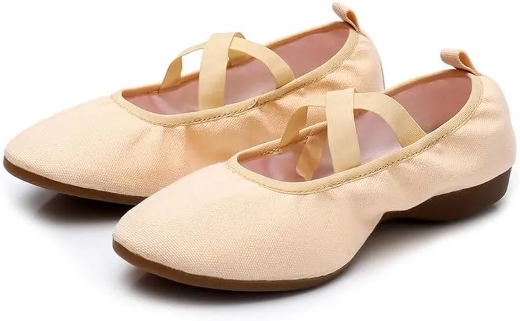 AOQUNFS Women’s Latin Dance Shoes Close Toe Ballroom Dance Practice Shoes