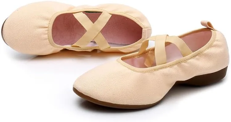 AOQUNFS Women’s Latin Dance Shoes Close Toe Ballroom Dance Practice Shoes