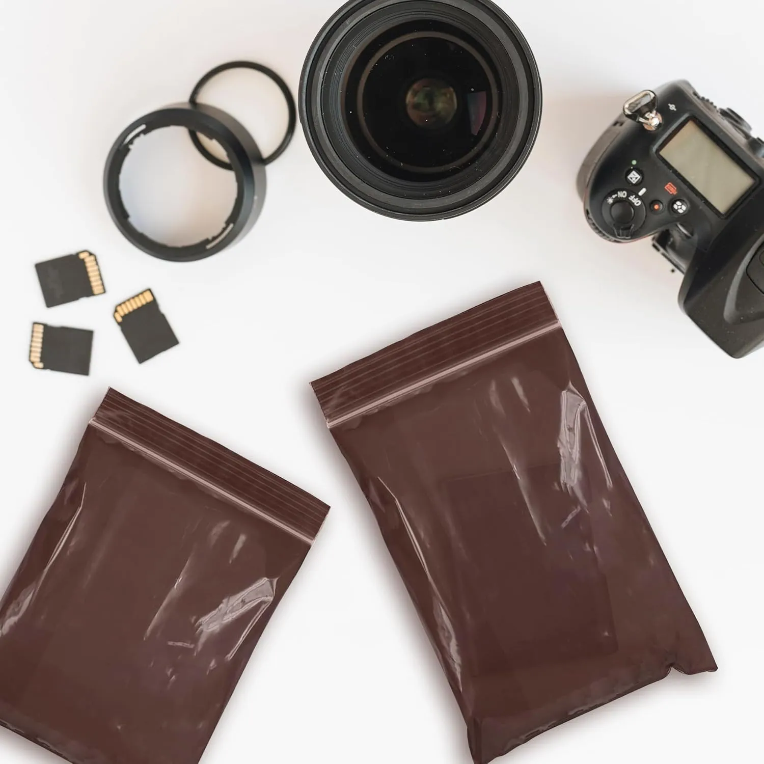 APQ Amber Zip Bags for Packaging, 4 x 6 Inch. 100 Pack UV Resistant Reclosable Poly Bags. 3 Mil Reclosable Plastic Bags with Zipper Closure. Waterproof Reclosable Zipper Bag. Plastic Zip Baggies