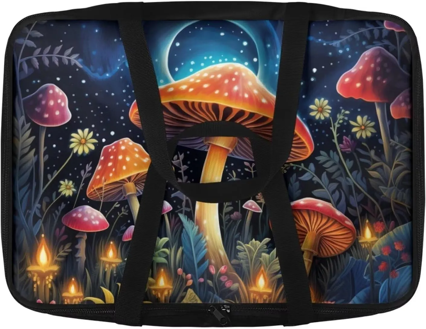 Art Mushroom Insulated Casserole Carriers Portable Food Warmer for Hot or Cold Food Lasagna Holder Tote Casserole Dish Carrying Case for Beach Parties Picnic