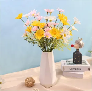 Artificial Flowers Artificial Flowers 10 pcs Chamomiles Small Daisy Fake Flower Spring Outing Photo Photography Props Home Living Room Decoration Flower Silk Flower Ornaments Home Flower Decorati