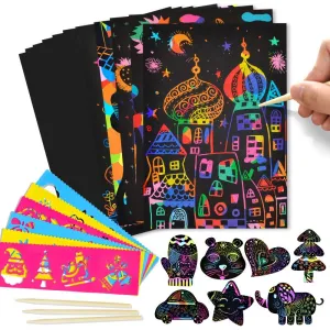 Artistic Schoolbag with Scratch Paper and Animal Eggshell Design